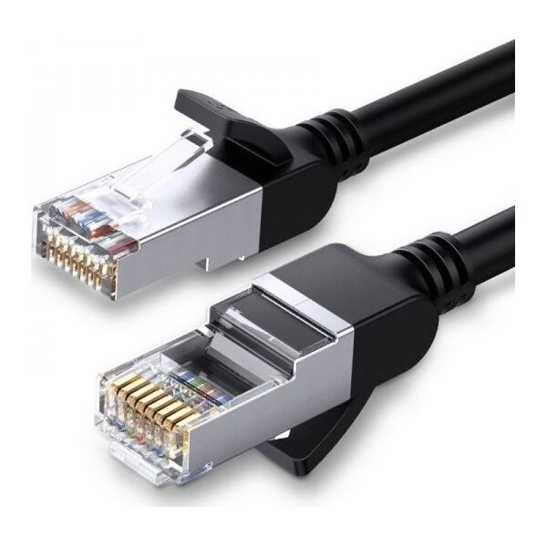 Ugreen Kabel sieciowy UGREEN z metalowymi wtyczkami, Ethernet RJ45, Cat.6, UTP, 2m (czarny) 6859438 6957303851928