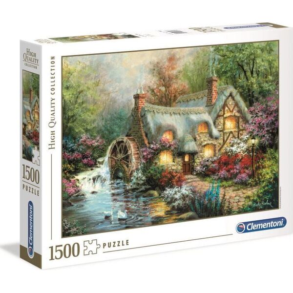 Clementoni Puzzle 1500 elementów Chata z młynem 6867288 8005125318124