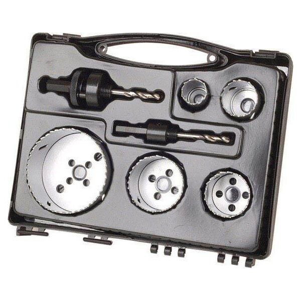 Wolfcraft Zestaw otwornic BiM 25 - 83 mm Wolfcraft - do inastalacji sanitarnych 6869765 4006885542204