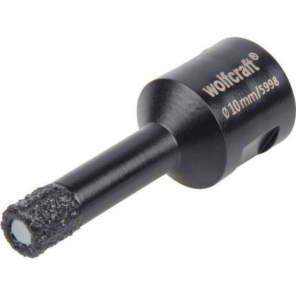 Wolfcraft Otwornica diamentowa do płytek 10 mm Wolfcraft Ceramic/M14, super szybka 6869818 4006885599802