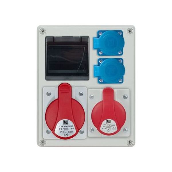 Pawbol Rozdzielnica R-BOX 240 4S 1x32A/5P 1x16A/5P 2x250V, puste okno, b/R IP44 B.1701 6895363 5905793083757