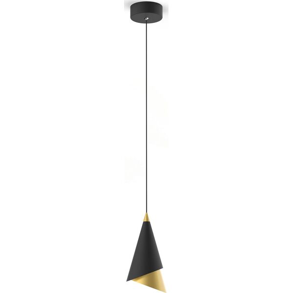Lampa wisząca Italux Raalto ledowa nowoczesna czarny  (PND-433128-1B) 6906315 5900644313571