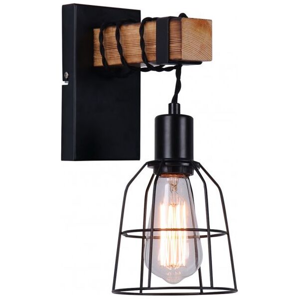Kinkiet Italux Lampa ścienna do sypialni czarna Italux Ponte WL-4290-1-L 6917608 5902854531714