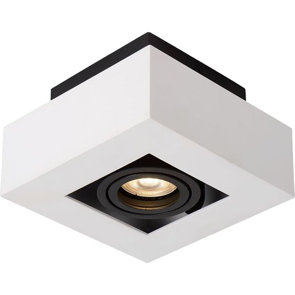 Lampa sufitowa Italux Oprawa natynkowa kostka biała Italux Casemiro IT8001S1-WH/BK 6929755 5900644437932