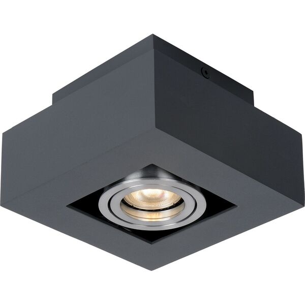 Lampa sufitowa Italux Oprawa natynkowa prostokątna czarna Italux Casemiro IT8002S1-BK/AL 6929757 5900644437970