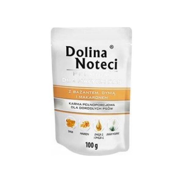 Dolina Noteci Dolina Noteci Premium z Bażantem, Dynią i Makaronem Małe Rasy 100 g 7071924 5902921300861