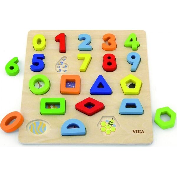 Viga Viga 50119 Puzzle sorter kształtów cyfry i krztałty 7079222 6934510501198