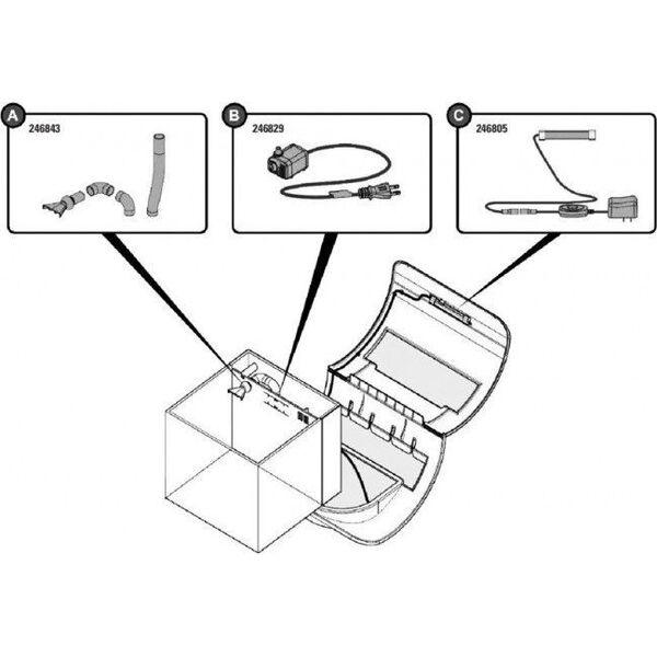 Tetra Tetra Silhouette LED Lighting Spare Part 7244204 4004218246805
