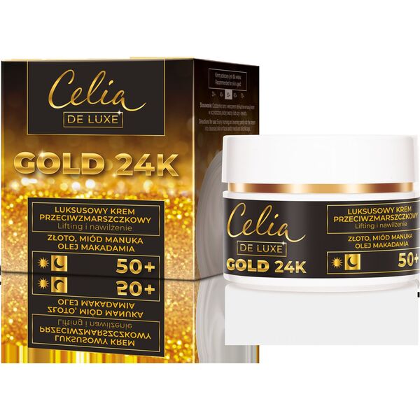 Celia Gold 24K Luksusowy Krem przeciwzmarszczkowy 50+ 7324423 5900525065452