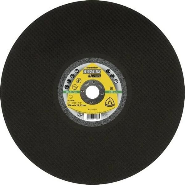 Klingspor KLINGSPOR TARCZA DO CIĘCIA METALU 356*4,0*32 A924SX Special DO SZYN KOLEJOWYCH K353096 7411685 5907560218409