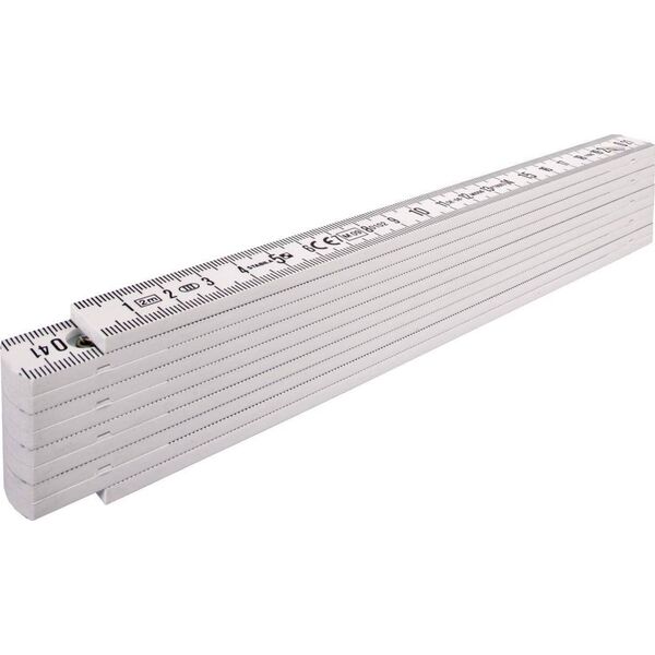 Stabila Miara składana 2m STABILA 1107 plastik, biała 7416332 4005069017019