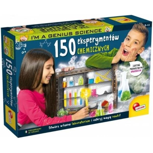 Lisciani Zestaw naukowy Im A Genius 150 eksperymentów chemicznych 7447269 8008324082872