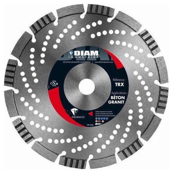 Diam Tarcza diamentowa 125 x 22/12 DIAM TRX laser, profesjonalna (DITRX125/22) 7465896 3541340017510