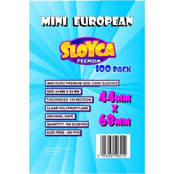 Sloyca Koszulki Mini European Premium 44x68mm (100szt) 7476099 5903268596214