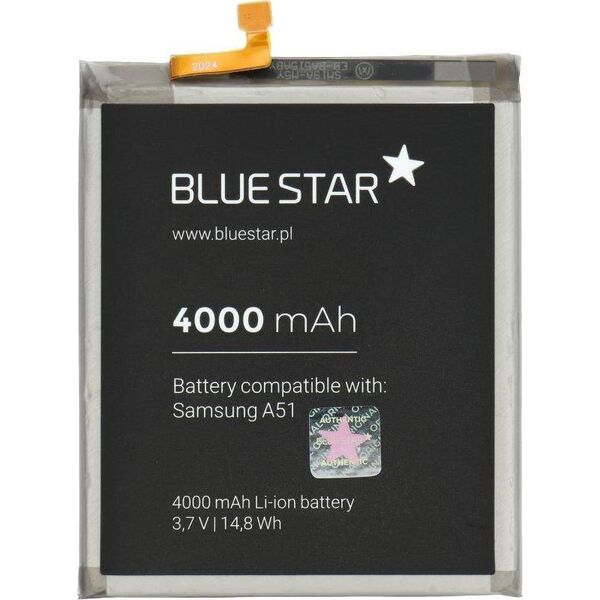 Bateria Partner Tele.com Bateria do Samsung Galaxy A51 4000 mAh Li-Ion Blue Star PREMIUM 7499493 5903396068584