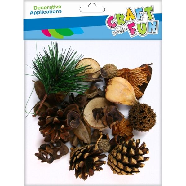 Craft with Fun CF OZDOBA DEK NATURA LESNY MIX 50GR PBH 12/144 7615703 5908275111870