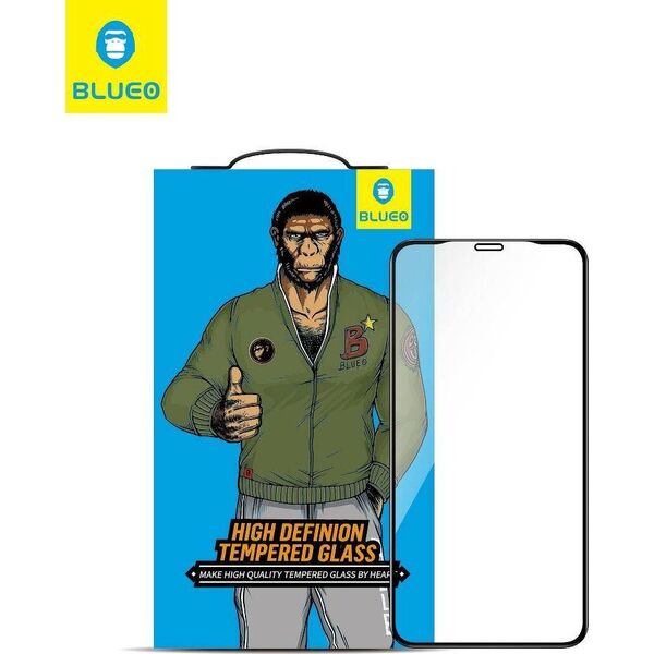 Partner Tele.com Szkło Hartowane 5D Mr. Monkey Glass - APP IPHO 12 / 12 Pro (6,1) czarny (Strong HD) 7655613 5903396072079