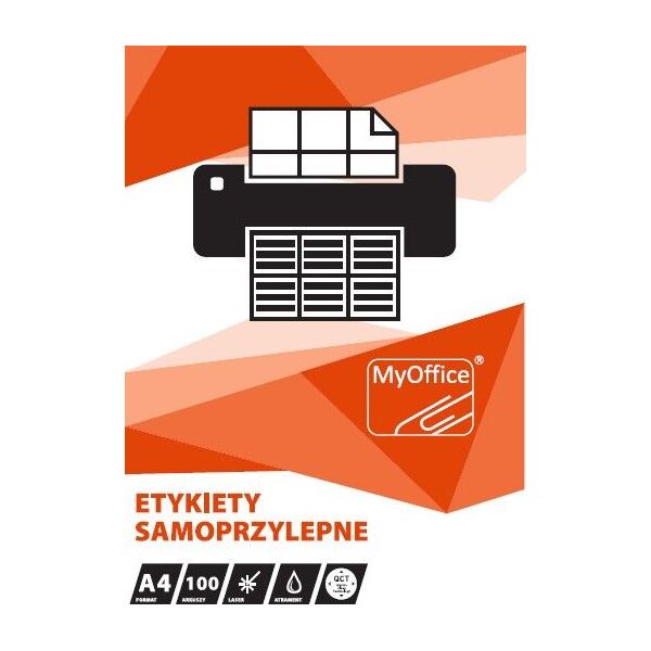 MyOffice ETYKIETY A4 MyOFFICE 118 X 118 MM (CD) (100) 7699997 5902596500672