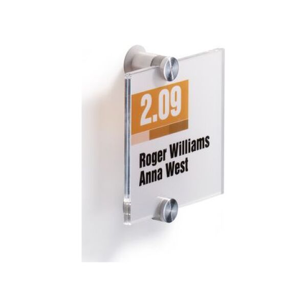 Durable TABLICZKA INFORMACYJNA 105 X 105 MM DURABLE CRYSTAL SIGN 7703853 4005546403533