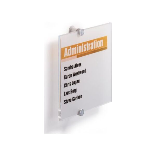 Durable TABLICZKA INFORMACYJNA 210 X 210 MM DURABLE CRYSTAL SIGN 7703856 4005546403618
