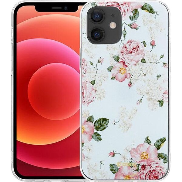 Crong Crong Flower Case etui na iPhone 12 Mini (wzór 02) 7718166 5907731986656