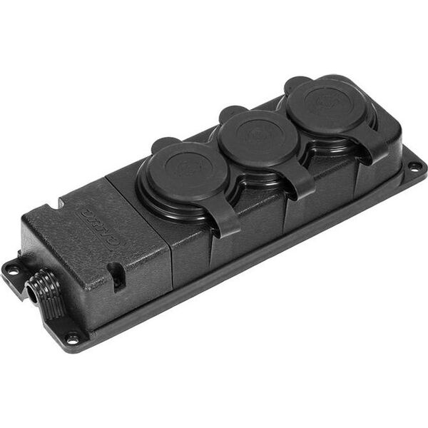Orno ORNO ROZDZIELACZ WARSZTATOWY 3x GNIAZDA IP44 GUMA OR-AE-13166 7965739 5900378658818