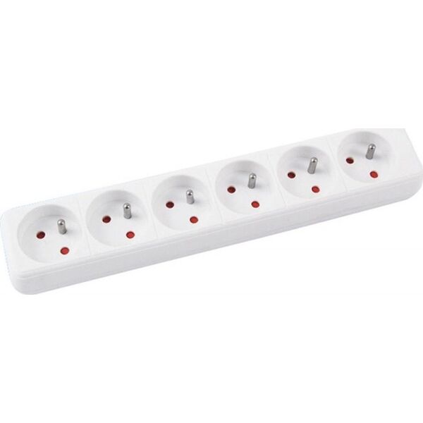 Office Products Przedłużacz OFFICE PRODUCTS,6 gniazd, 3m, z uziemieniem, biały 8012377 5901503697245