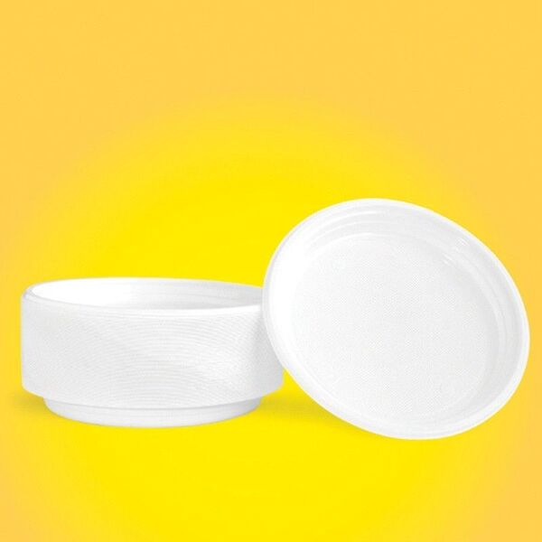 Office Products Talerz plastikowy OFFICE PRODUCTS, śr. 22cm, 100 szt., biały 8012402 5901503668924