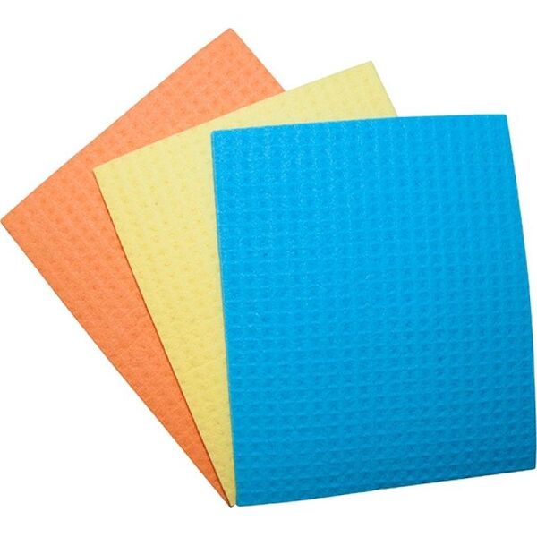 Office Products Ścierka gąbczasta OFFICE PRODUCTS, celuloza, 18x16cm, 3szt., mix kolorów 8012437 5901503674154