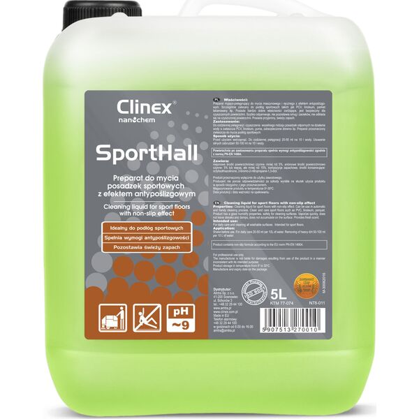 Clinex Preparat myjąco-pielęgnujący Sposrthall do mycia podłóg 5 l 8013513 5907513270010