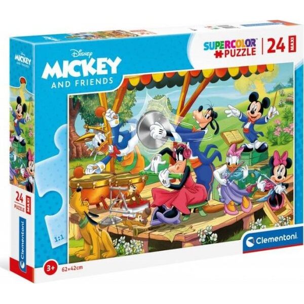 Clementoni Clementoni Puzzle 24el Maxi podłogowe Mickey i Przyjaciele 24218 8043355 8005125242184