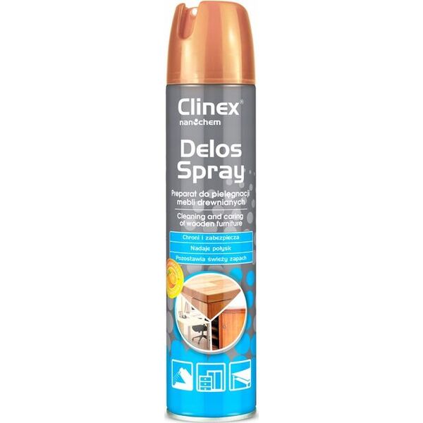Clinex Środek do mycia mebli Delos Spray 300 ml 8147881 5907513270805