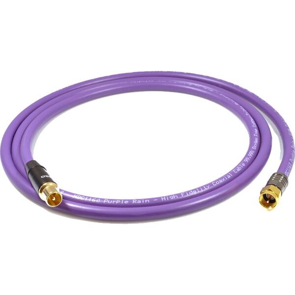 Kabel Melodika Antenowy - Antenowy (F) 2.5m fioletowy 8154527 5907609007643