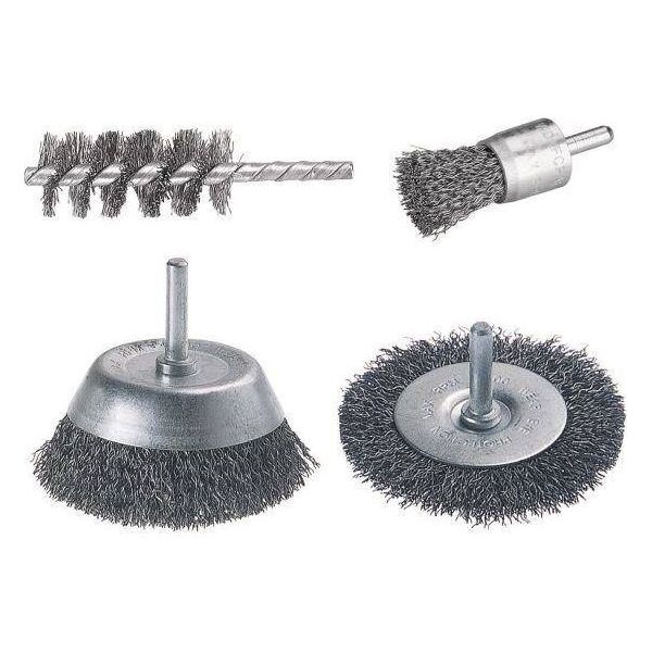 Wolfcraft wolfcraft Zestaw szczotek drucianych, 4 szt., 2133000 8224312 4006885213302
