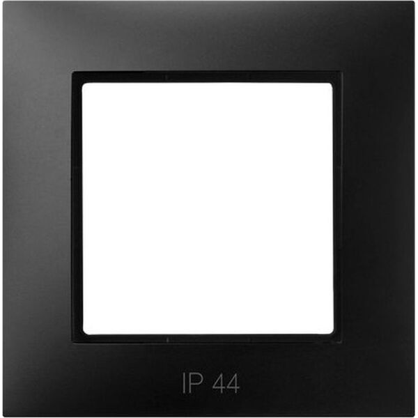 Ospel ARIA Ramka pojedyncza do łączników IP44 czarny metalik RH-1U/33 8335276 5907577484668