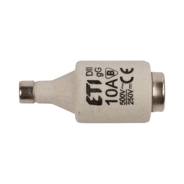 Eti-Polam Wkładka bezpiecznikowa 10A DII gG / BiWtz 500V AC/250V DC E27 002312404 8369138 3838895000044