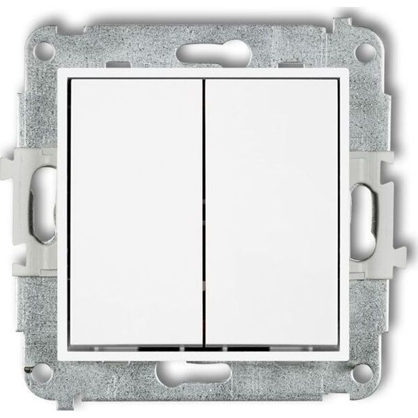 Karlik MINI Przycisk dwubiegunowy biały MWP-44.2 8370562 5903268584204