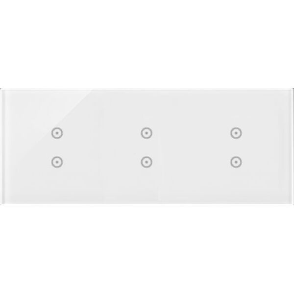 Kontakt-Simon Simon 54 Touch Panel dotykowy 3 moduły 2 pola dotykowe pionowe, 2 pola dotykowe pionowe, 2 pola dotykowe pionowe, DSTR3333/70 8385616 5902787862732