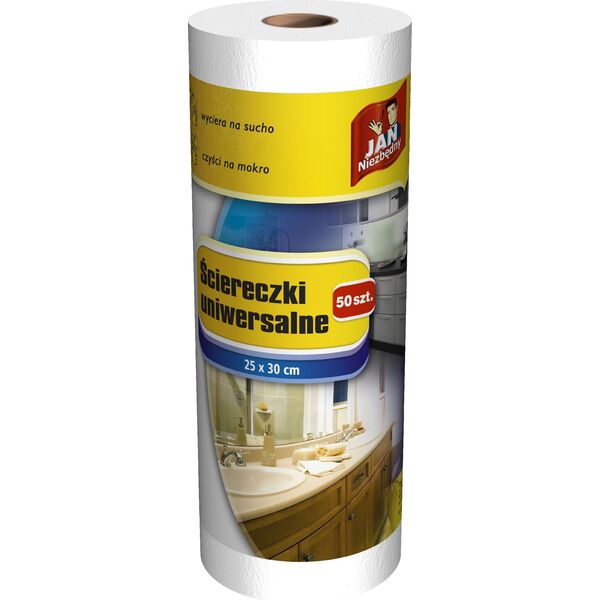 JAN Niezbędny Sarantis Jan Niezbędny Ściereczki na rolce białe 50szt 8410568 5900536268088