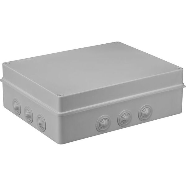 Pawbol sp. z o.o. Puszka n/t hermetyczna 380x300x120 12 dławików IP55 szara S-BOX 706 8453581 5905793083962