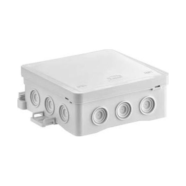 Simet Puszka naścienna 100x40x100mm z dławnicą zintegrowaną samozatrzaskowa seria FASTBOX szara IP54 NS7 35349102 8453608 5907813232176