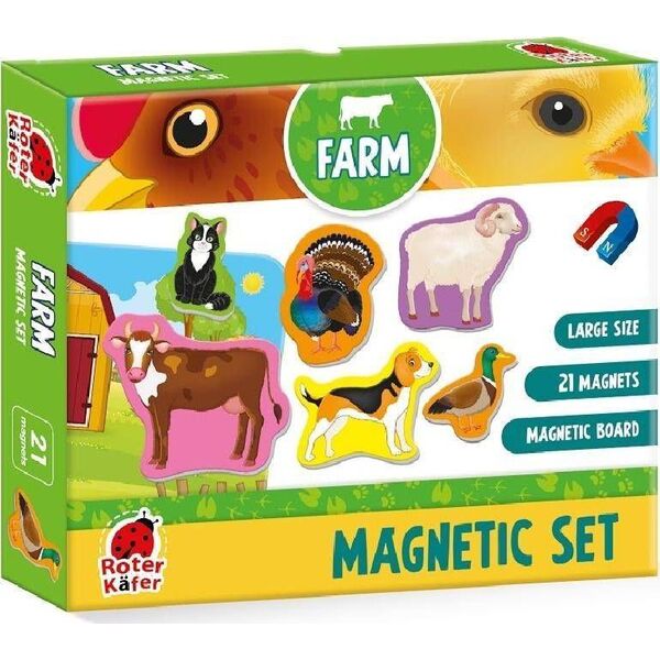 Roter Kafer Puzzle magnetyczne "Farma" z tablicą RK2090-01 8485934 5903858960333