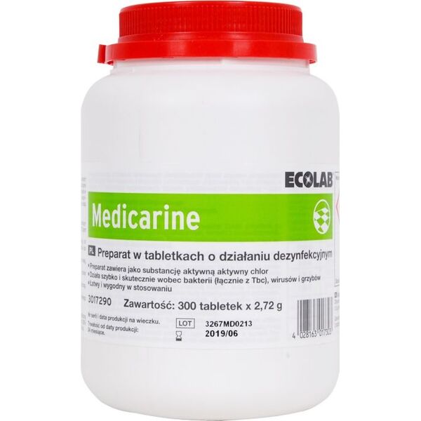 Ecolab Ecolab Medicarine Chlorowy preparat dezynfekcyjny 300 tabletek 8503489 4028163017303
