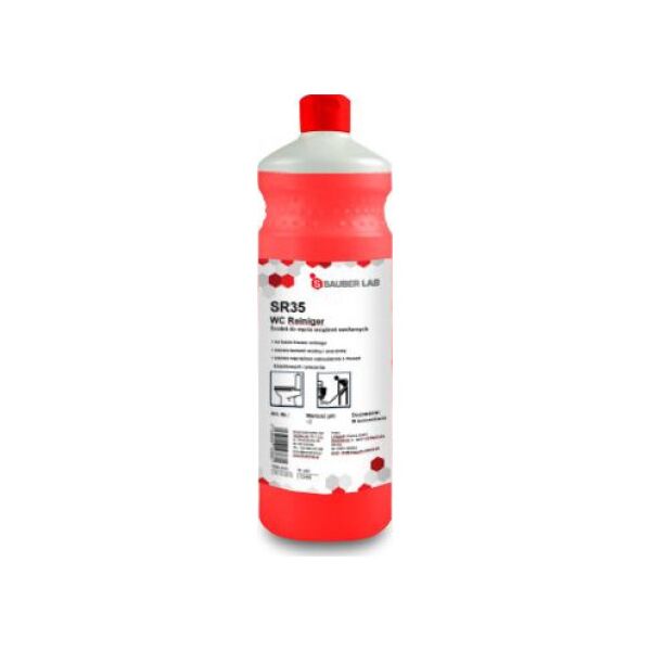 Sauber Sauber Lab SR35 WC REINIGER Wydajny preparat do mycia sanitariatów 1 l 8503639 4038409126010
