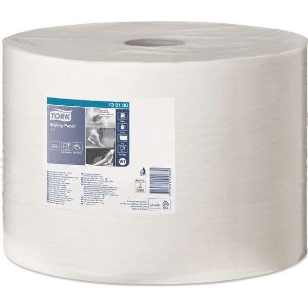 Tork Tork - Czyściwo papierowe w dużej roli do zwykłych zabrudzeń, 1-warstwowe, advanced - Białe 8503880 7310791200880