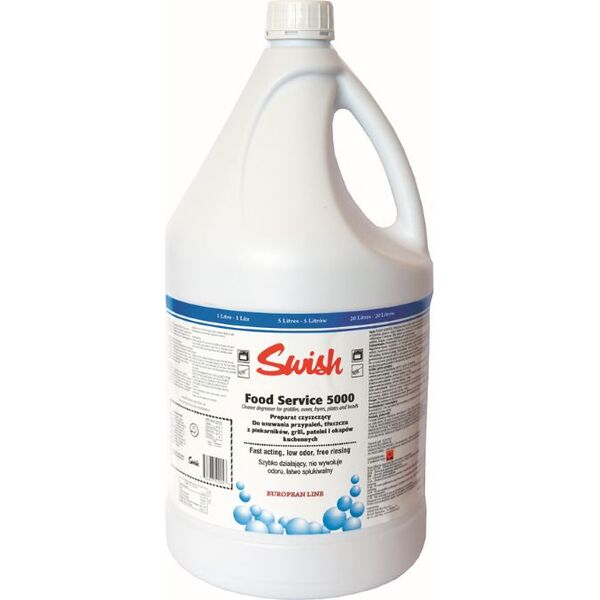 Swish Swish Food Service 5000 - Silny preparat do usuwania plam z tłuszczu i przypaleń - 5 l 8504157 5907662640184
