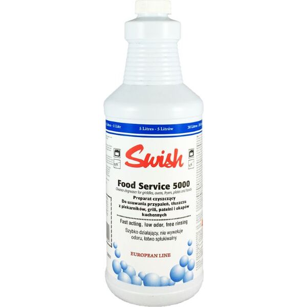 Swish Swish Food Service 5000 - Silny preparat do usuwania plam z tłuszczu i przypaleń, koncentrat - 1 l 8504158 5907662640610