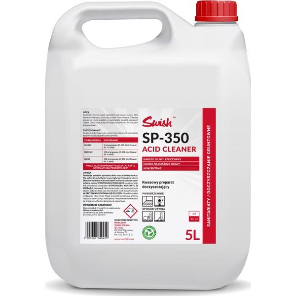 Swish Swish SP - 350 Kwasowy preparat do gruntownego czyszczenia posadzek 5 l 8504192 5907662640450