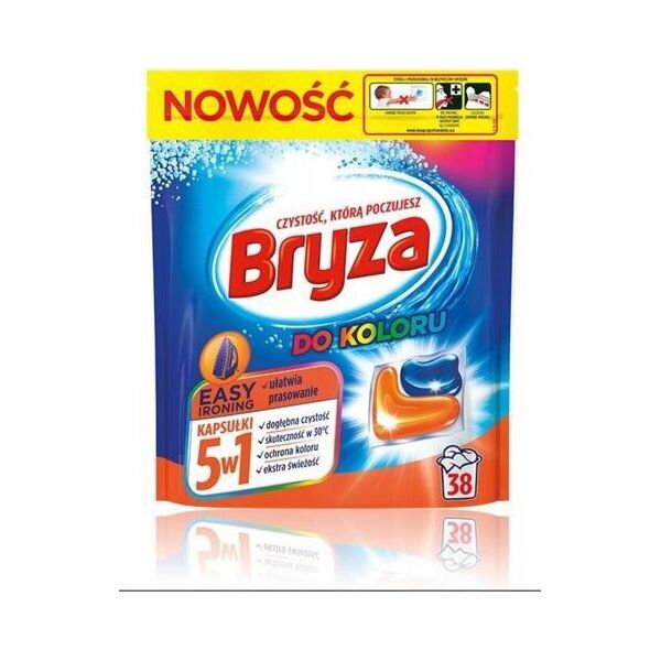 Bryza BRYZA Kapsułki do Prania Easy Ironing Kolor 38szt 8513882 5908252001323