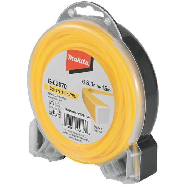 Makita MAKITA ŻYŁKA NYLONOWA KWADRAT 3,0mm/ 15m ME-02870 8535708 88381558150